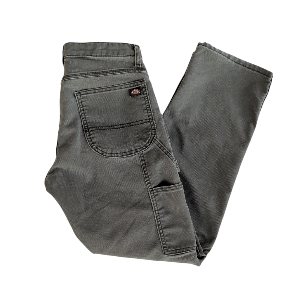 Dickies Flex Tough Max Regular Fit Duck Carpenter Pant 30 x 30 Green Pockets